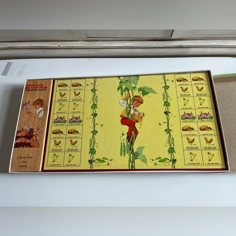 - Vintage Jack and the Beanstalk Game - Complete  by Cadaco 1976-nursery decor